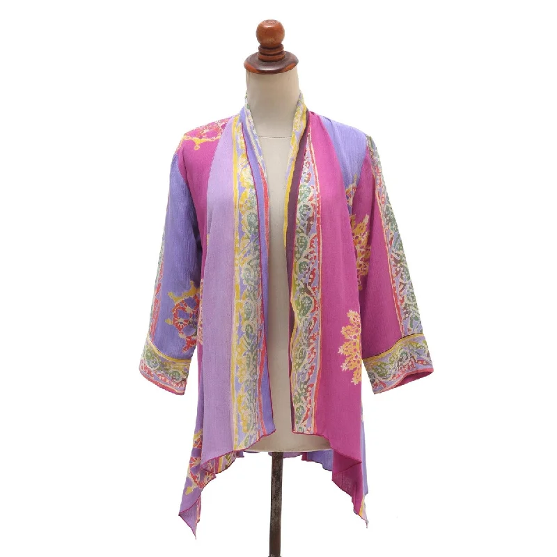 NOVICA Balinese Cover, Batik rayon kimono jacket