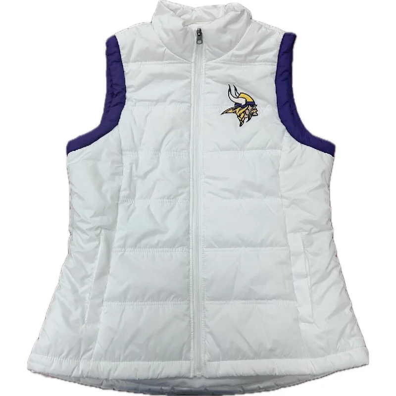 Minnesota Vikings Women Puffer Vest XXL