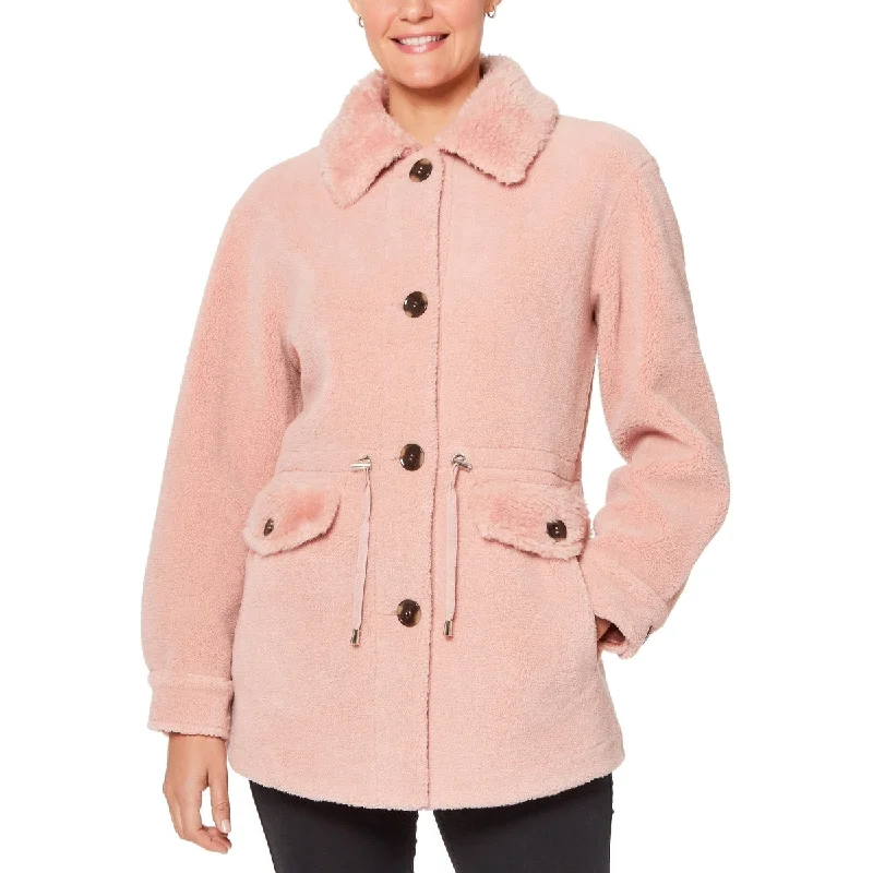 Kate Spade New York Faux Fur Anorak Coat - Size XL