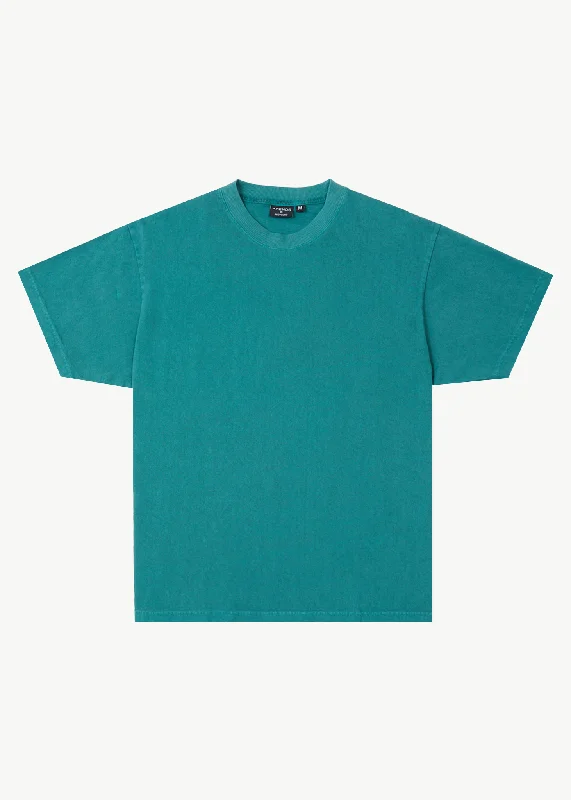 AFENDS Mens Genesis - Heavy Boxy Tee - Washed Pine