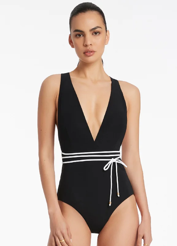 Jetset Plunge One Piece - Black