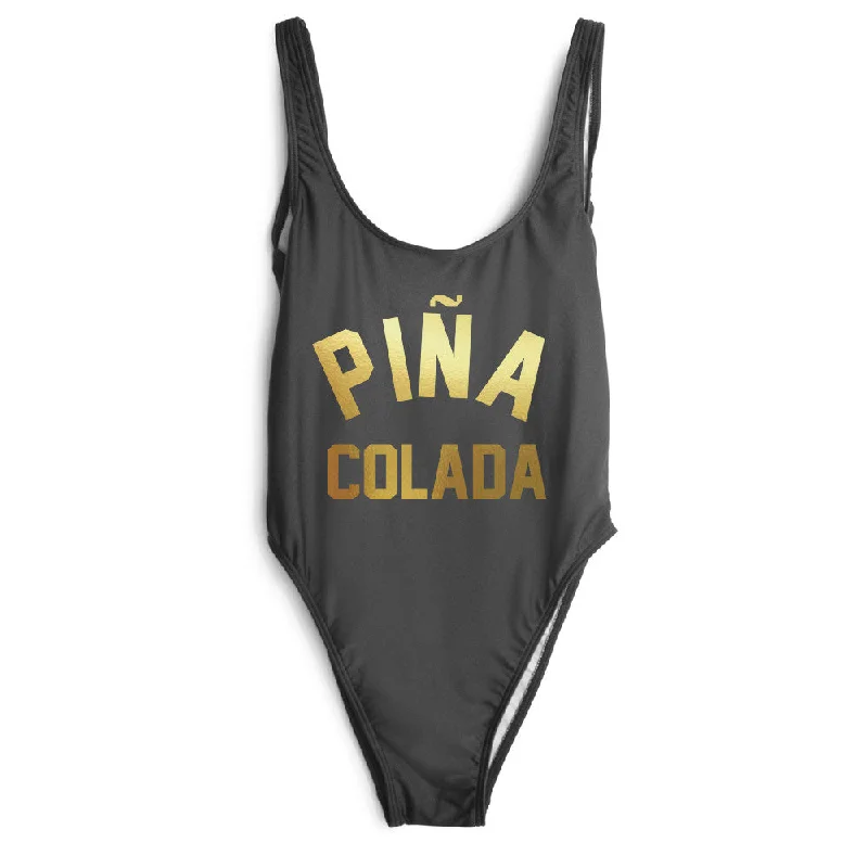 PINA COLADA [SWIMSUIT // GOLD TEXT]