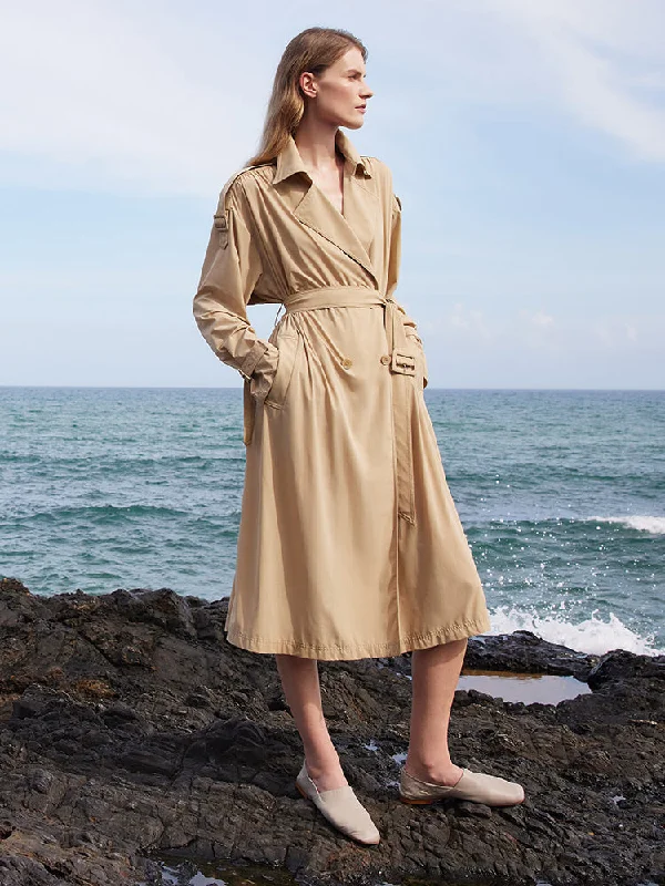 Lightweight Trench Coat With Belt