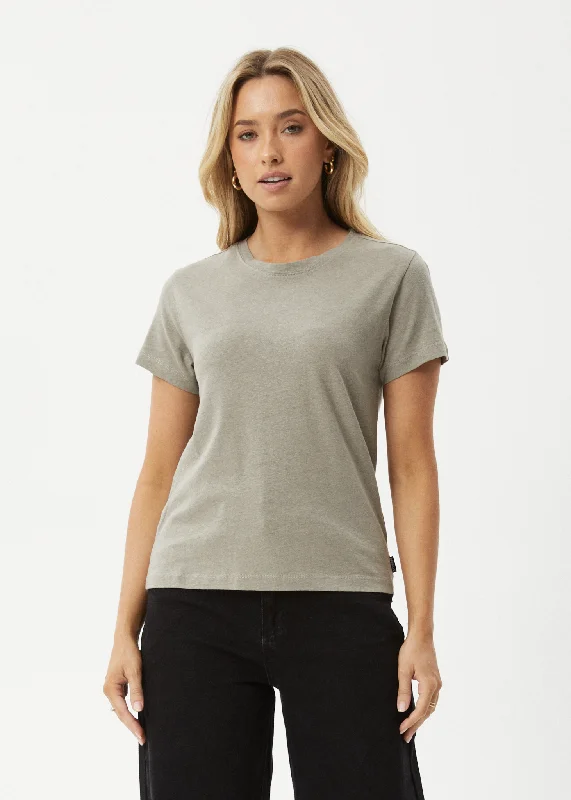 AFENDS Womens Eden - Regular Fit Tee - Olive