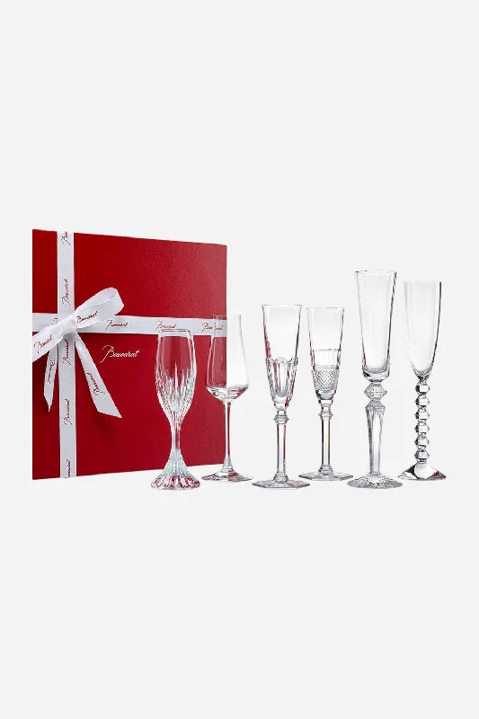 Baccarat Cocktail Champagne Flutes - Set of 6