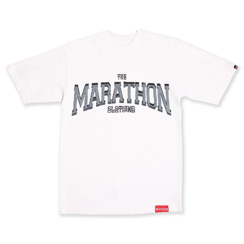 Marathon Clothing Beveled T-Shirt - White