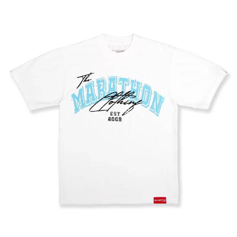 The Marathon Clothing Arch & Script T-Shirt - White