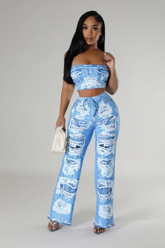 Marble Majesty Pant Set