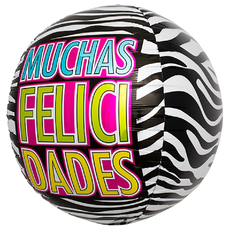 17 inch SPHERE - FELICIDADES ZEBRA