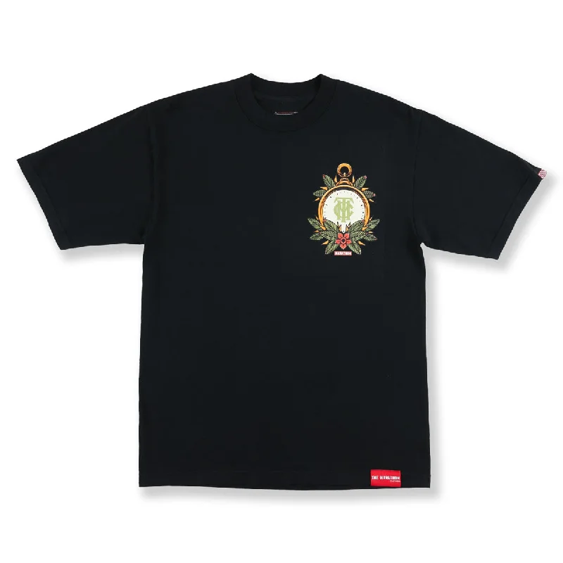 Monogram Time Clock T-Shirt - Black