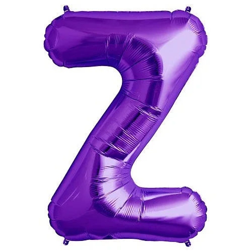 34 inch LETTER Z - NORTHSTAR - PURPLE