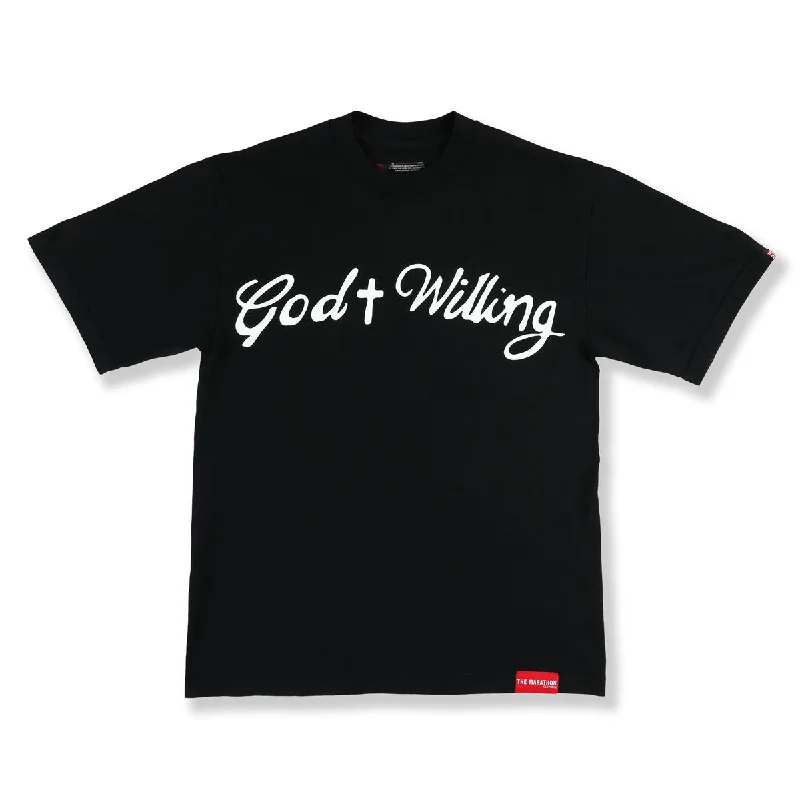 God Willing T-Shirt - Black