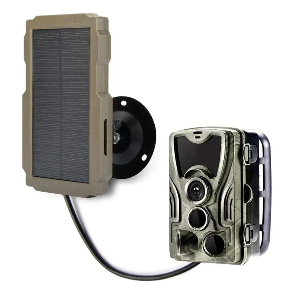 Trail Game Camera Solar Panel Kit 3000mAh 6V-12V Rechargeable Solar Charger for Hunting Camera