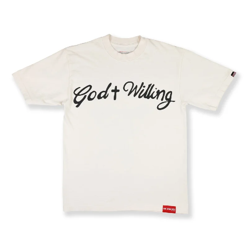 God Willing T-Shirt - Bone