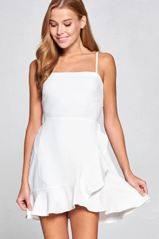 Walking On Sunshine Dress - White