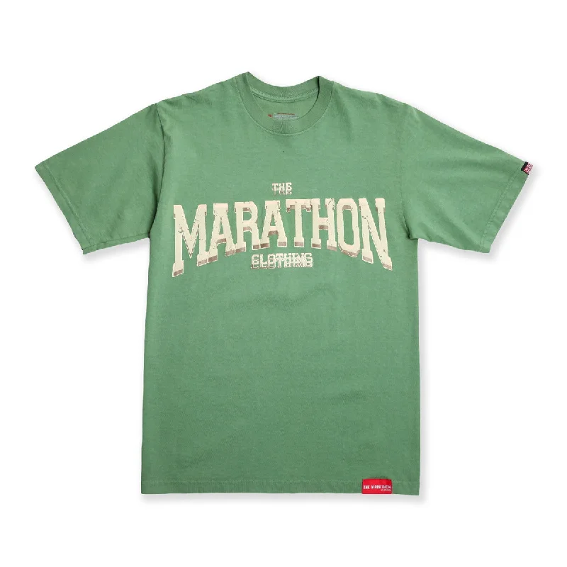 Marathon Clothing Beveled T-Shirt - Green Sage