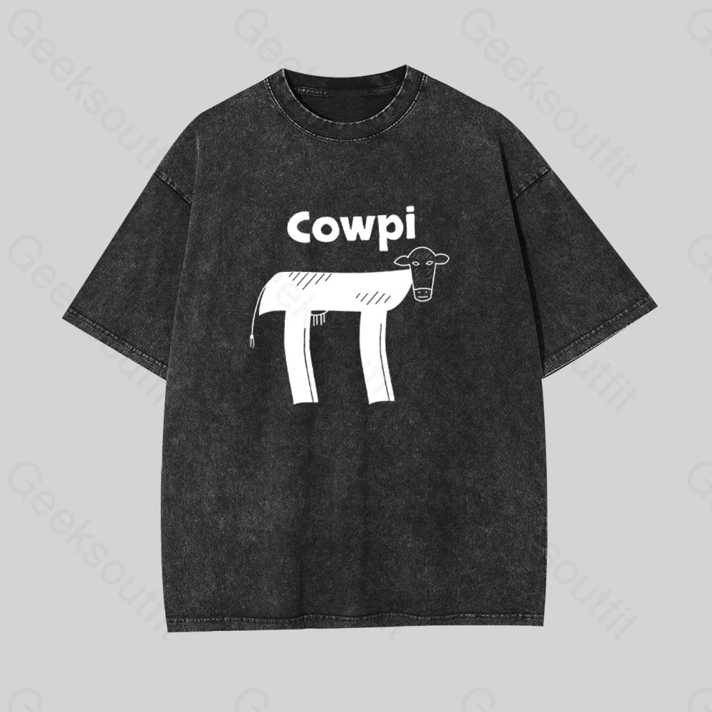 Cowpi Geek Washed T-shirt