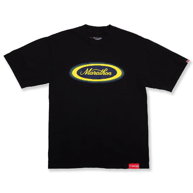 Marathon Emblem T-Shirt - Black/Navy/Green