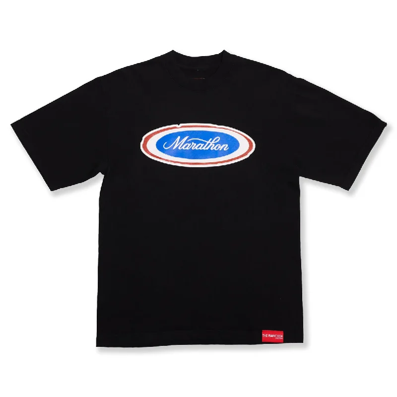 Marathon Emblem T-Shirt - Black/Royal