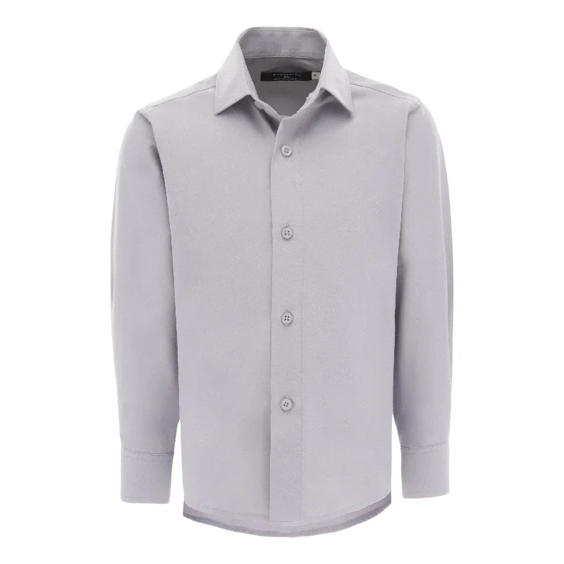 Solid Gray Dress Shirt