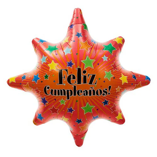 24 inch FELIZ CUMPLEANOS BURST