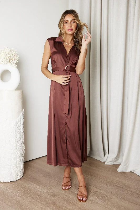 Gwynette Dress - Mocha