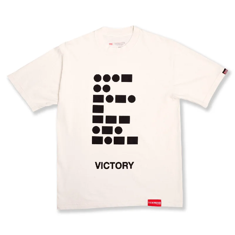 Morse Code Victory T-Shirt - Bone