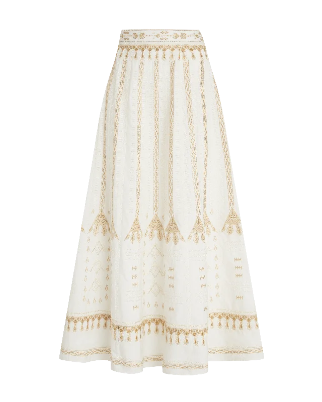 Camille Skirt with Calliope Embroidery