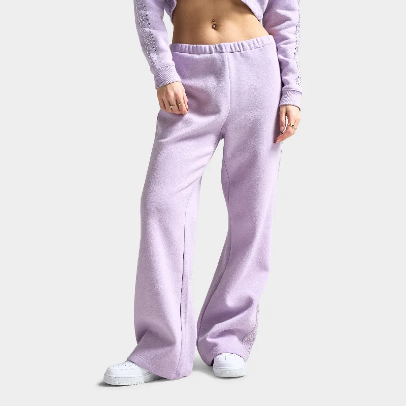 Juicy Couture Women's Fleece Wide Leg Pant / Orchid Petal