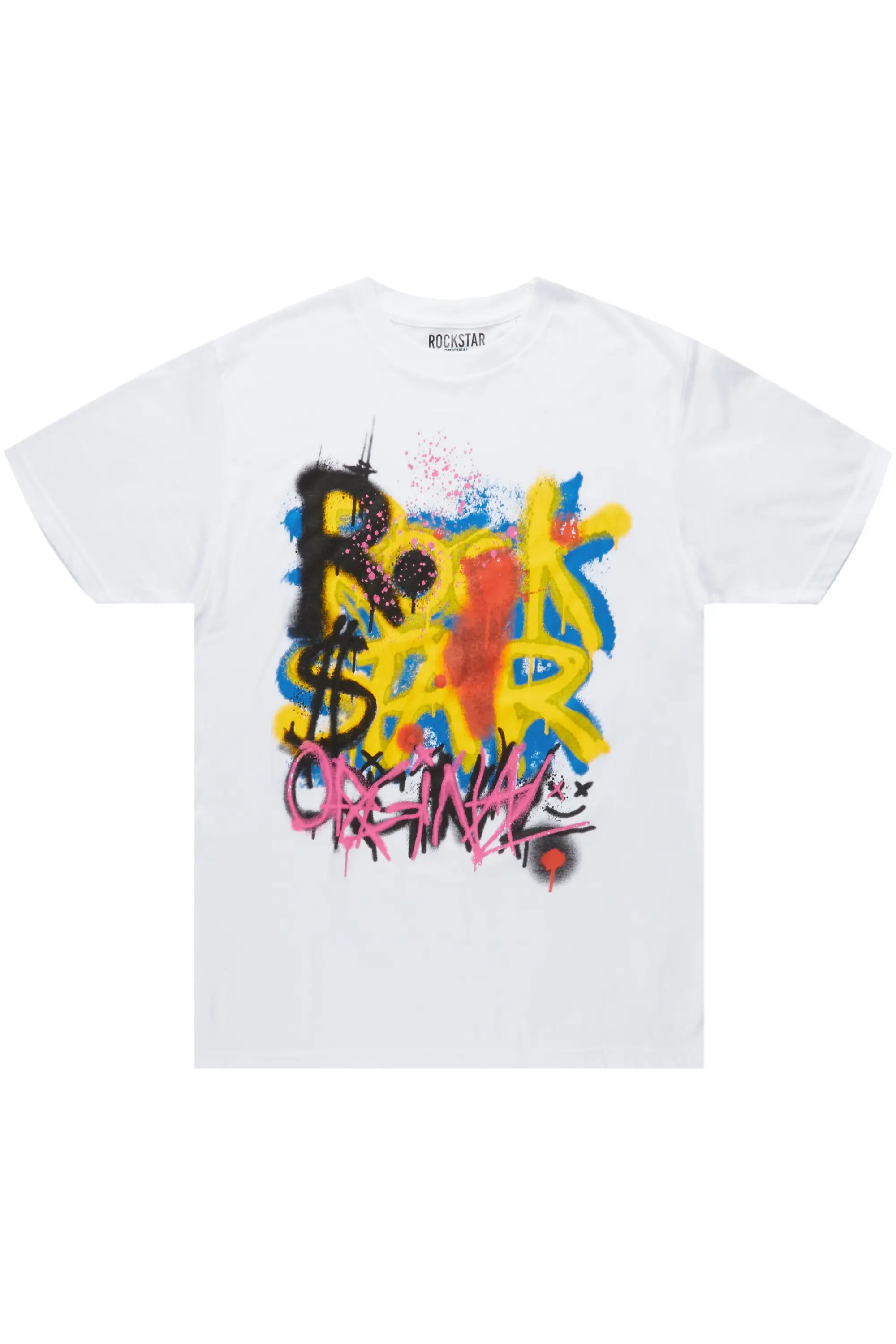 Nocairs White Graphic T-Shirt