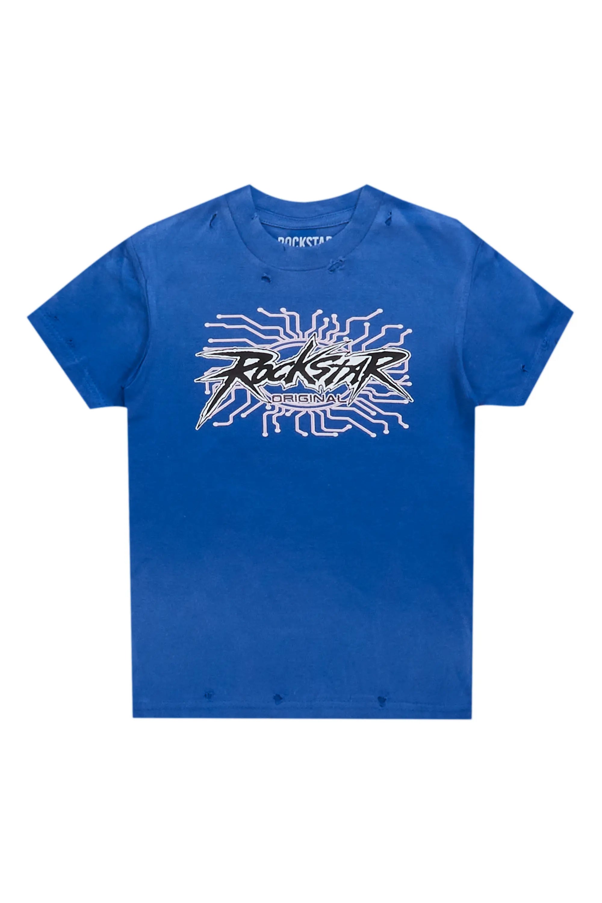 Boys Race Royal Blue Graphic T-Shirt