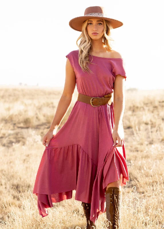 Pilar Dress in Mesa Rose