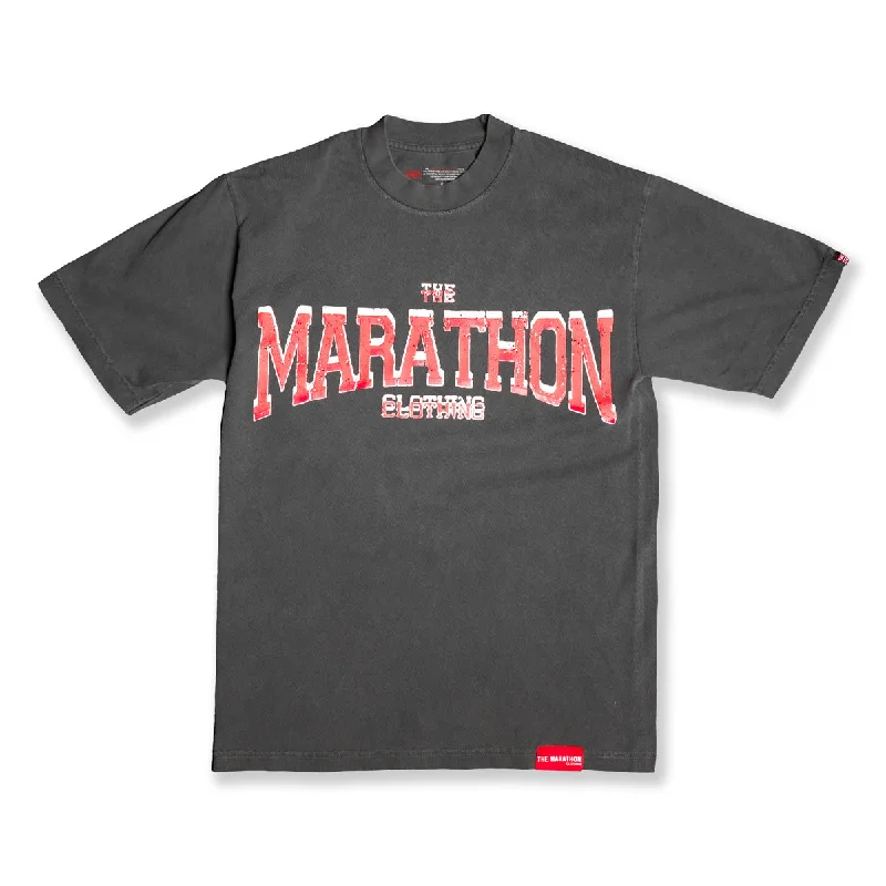 Marathon Clothing Beveled T-Shirt - Vintage Black