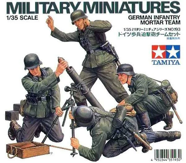 Tamiya 1/35 German Infantry Mortar Team