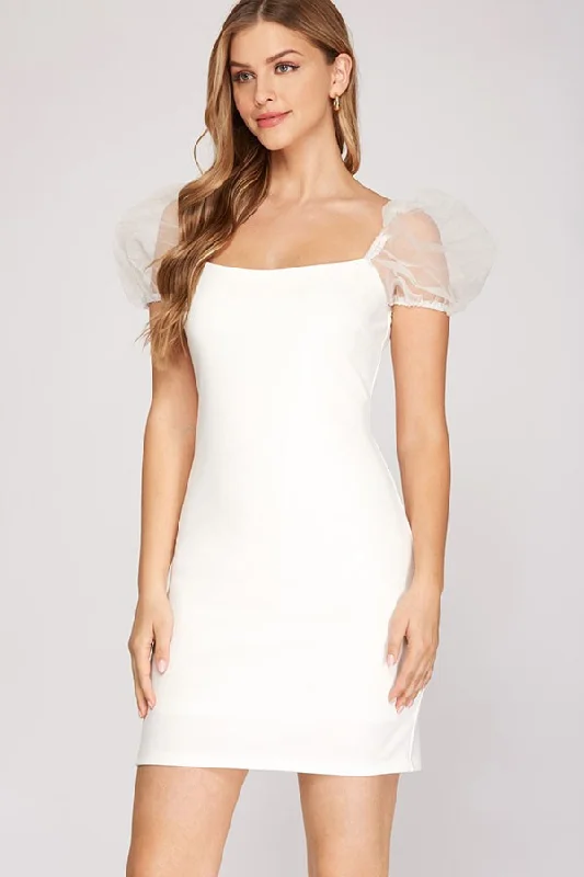 Heaven Sent Dress - White