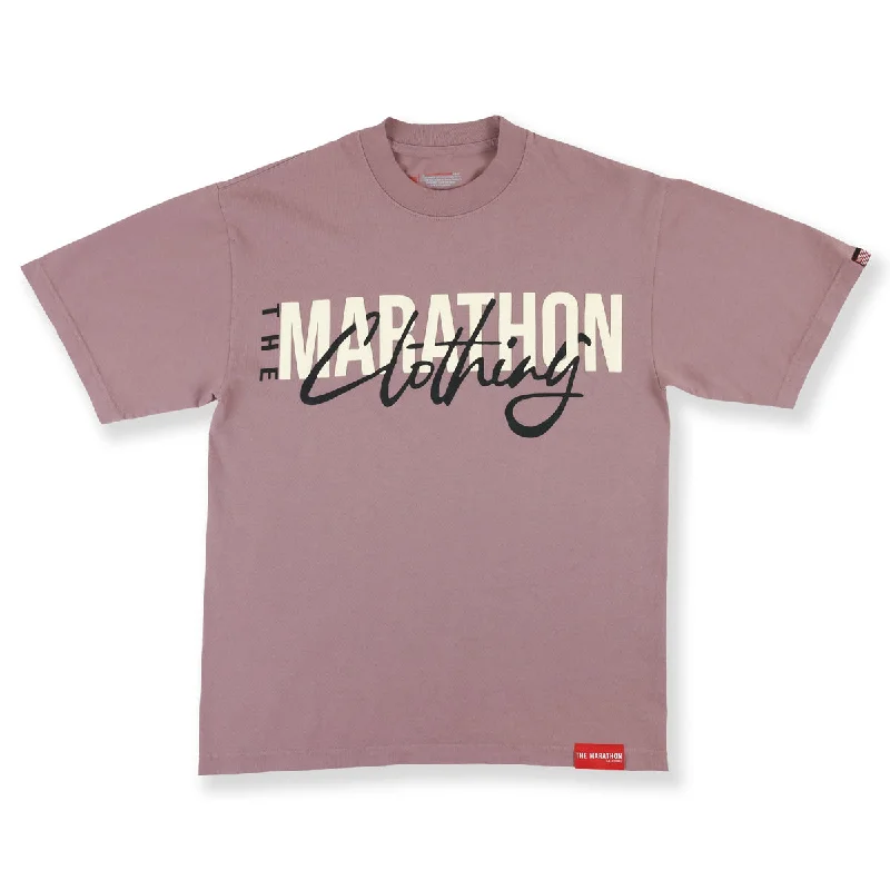 Marathon Clothing Interlock T-Shirt - Mauve