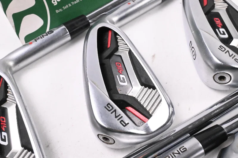 Ping G410 Irons / 4-PW / Red Dot / Regular Flex Ping AWT 2.0 Shafts