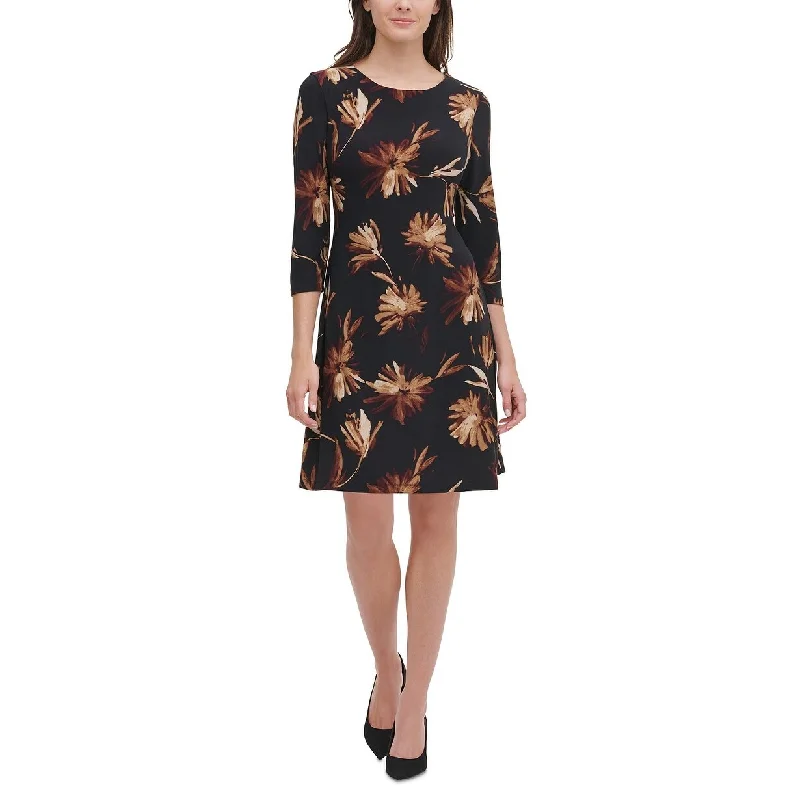 Tommy Hilfiger Women's Miranda Floral Dress Black Size 8