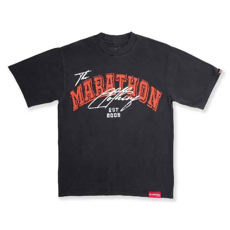 The Marathon Clothing Arch & Script T-Shirt - Vintage Black