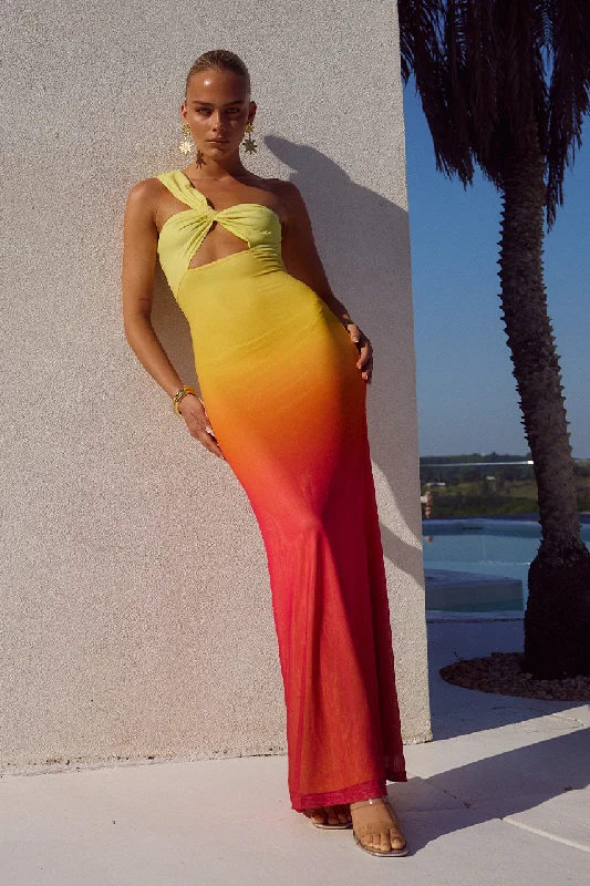 KYREE MAXI DRESS - MIMOSA OMBRE