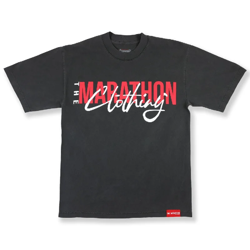 Marathon Clothing Interlock T-Shirt - Vintage Black