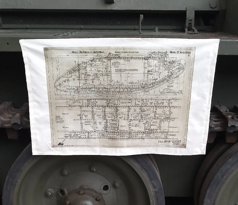 Mark IV Blueprint Tea Towel