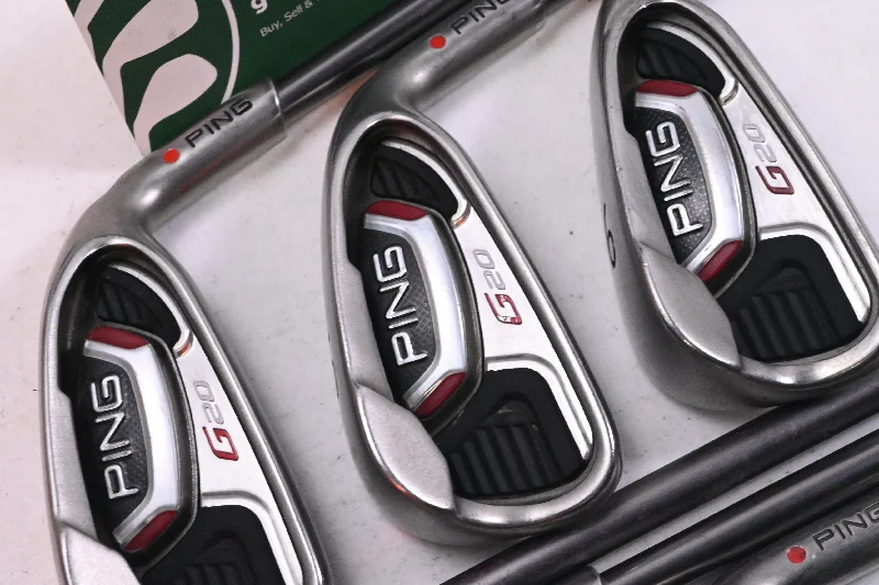 Ping G20 Irons / 4-PW / Red Dot / Regular Flex Ping TFC 169 Shafts