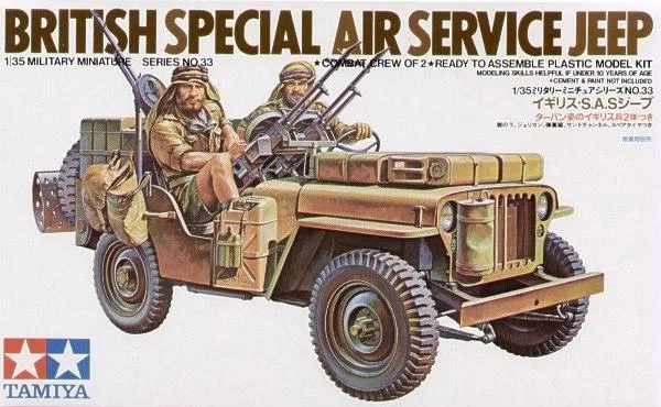 Tamiya 1/35 British Special Air Service Jeep