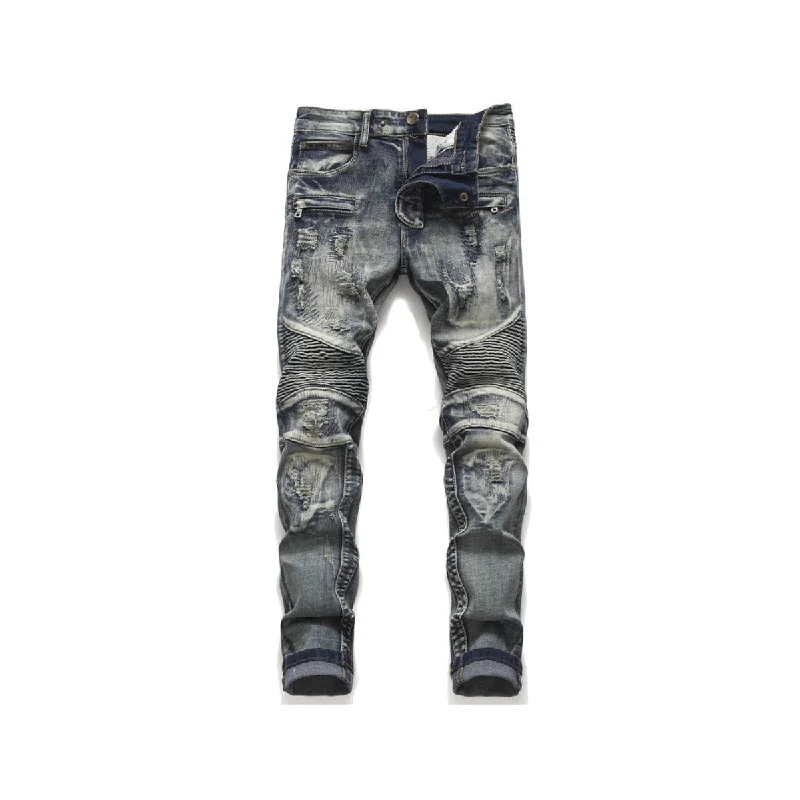 Warm Wear Biker Skinny Jeans