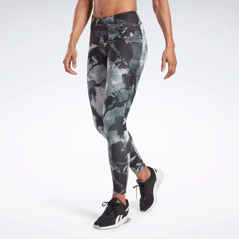 Lux Allover Print Bold Leggings Black