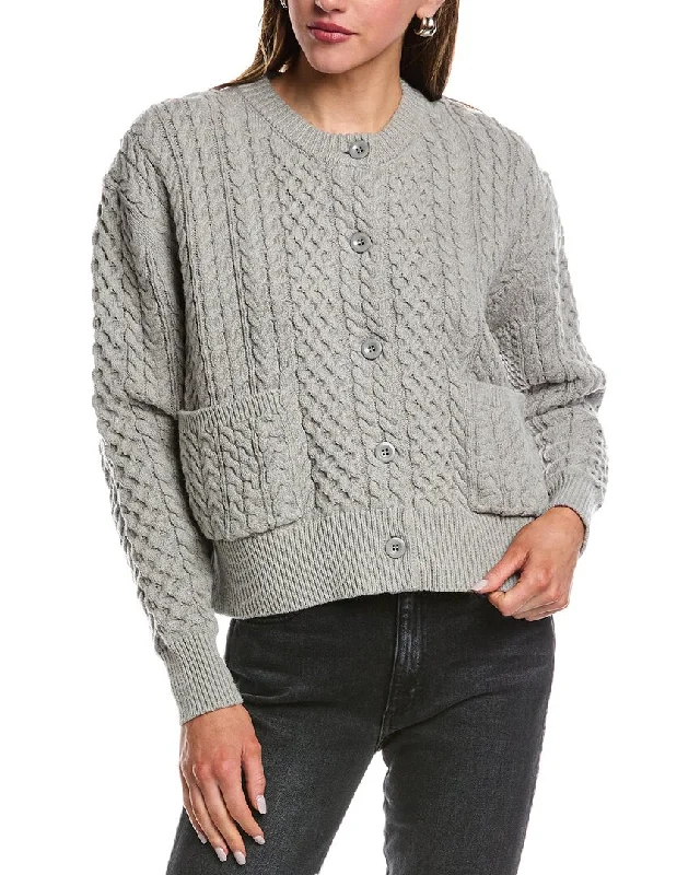 REVERIEE Cable Cardigan