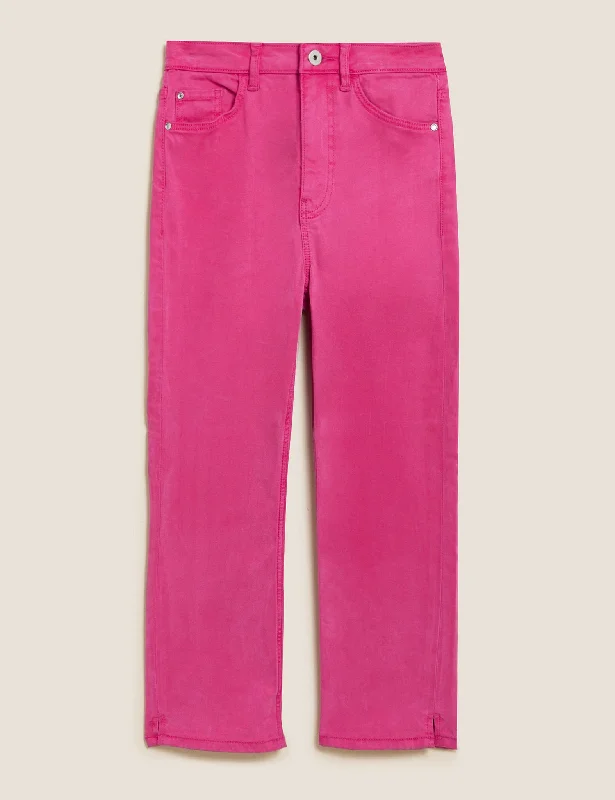 Supersoft High Waisted Skinny Cropped Jeans