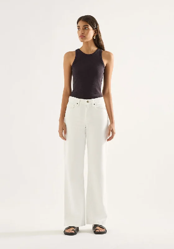 Versatile Style Ren High Flare Jean - Snow White
