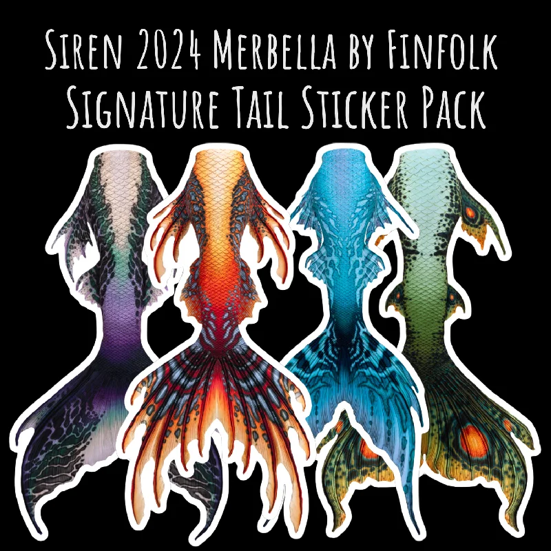 Siren 2024 Merbella by Finfolk Signature Tail Sticker Pack